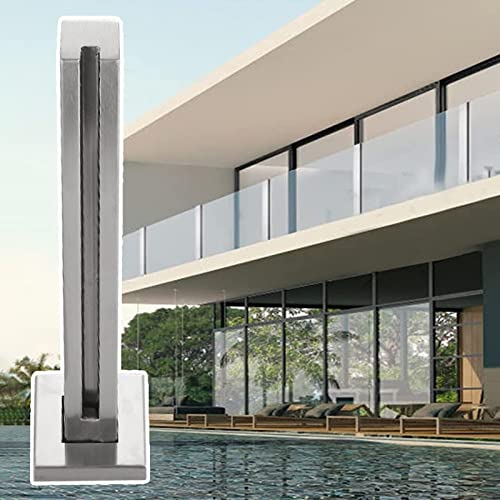 Geländerpfosten-Set aus Edelstahl, quadratisch, Glas-Balustraden-Klemmen für Balkon, Sicherheitsglas-Leitschienensystem, langlebiges und stilvolles Design von Generisch