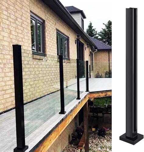 Geländerpfosten-System aus 304 Edelstahl für Decks, Treppen, Balkone, 10/12 mm Klemmen, einfache Installation, Balustradenpaneele für Innen- und Außenbereich, halbgrau, 85 cm von Generisch