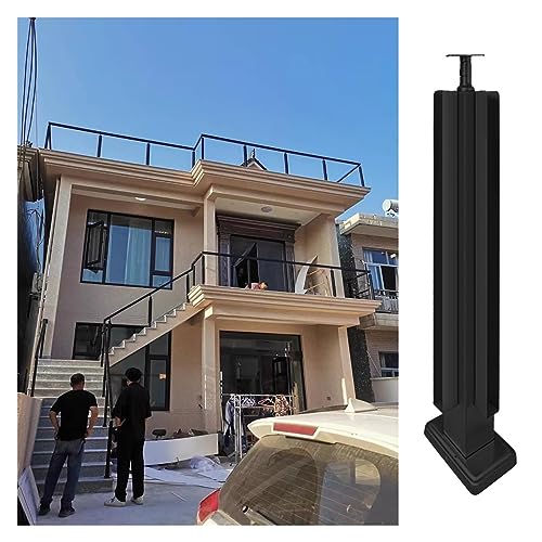 Geländerpfosten-System aus Glas für Terrasse, Balkon, Terrasse, robuste Balustradenstütze, inklusive Klemm-Ecke und Mittelpfosten Geländerpfosten-System aus Glas für Terrasse, Balkon, Terrasse, robuste Balustradenstütze, inklusive Klemm-Ecke und Mittelpfosten von Generisch