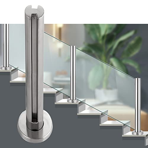 Geländerpfosten aus Glas für Innen-/Außengeländer - Klemme für 10mm/12mm Glasdeck und Gartenzaun - Stilvolle Sicherheitsstangen für moderne Häuser Geländerpfosten aus Glas für Innen-/Außengeländer - Klemme für 10mm/12mm Glasdeck und Gartenzaun - Stilvolle Sicherheitsstangen für moderne Häuser von Generisch
