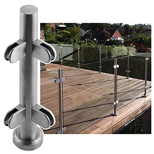 Geländerpfosten aus Glas für Terrassen und Balkon – langlebiges Glasgeländersystem mit Klemmen, ideal für stilvolle Decks und Zäune, einfach zu installieren Geländerpfosten aus Glas für Terrassen und Balkon – langlebiges Glasgeländersystem mit Klemmen, ideal für stilvolle Decks und Zäune, einfach zu installieren von Generisch