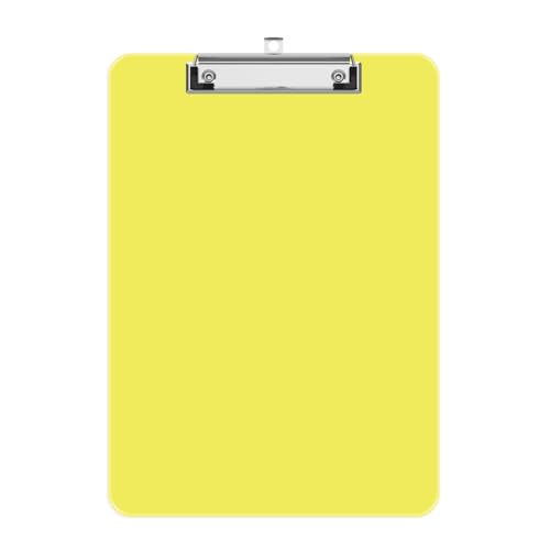 Gelbes A4-Klemmbrett aus Kunststoff – flacher Clip, Briefgröße, ideal für Klassenzimmer, Lehrer, Studenten, Schulen und Bürobedarf Gelbes A4-Klemmbrett aus Kunststoff – flacher Clip, Briefgröße, ideal für Klassenzimmer, Lehrer, Studenten, Schulen und Bürobedarf von Generisch