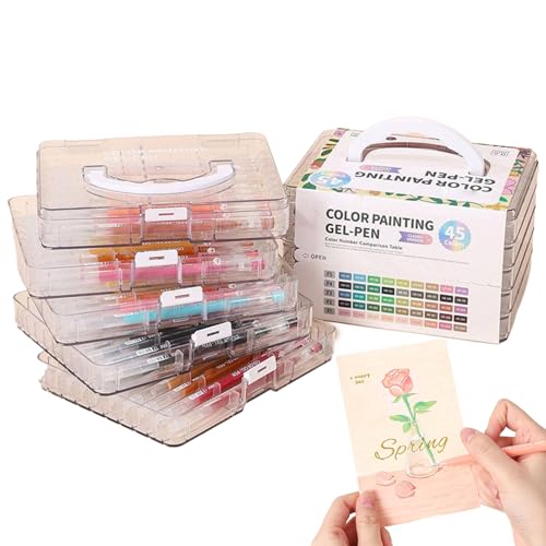 Gelstifte - Doodling Marker - Farbige Glatte Schreibkultur Mit Großvolumiger Tinte & Aufbewahrungsbox Für Zeichnen Kritzeleien Scrapbooks Kunstprojekte Gelstifte - Doodling Marker - Farbige Glatte Schreibkultur Mit Großvolumiger Tinte & Aufbewahrungsbox Für Zeichnen Kritzeleien Scrapbooks Kunstprojekte von Generisch