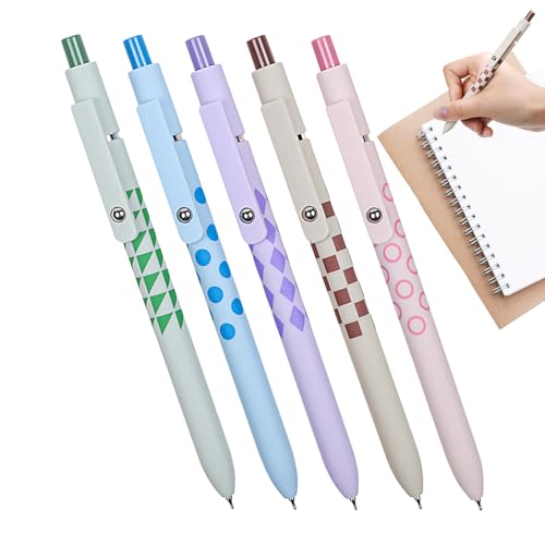 Gelstifte - Einziehbarer Feiner Zeiger | 0,5 Mm Glattes Schreibstift Mit Bequemem Griff | Multifunktionale Ästhetische Kugelschreiber Für Unterzeichnung, Notizbezirk, Journaling Gelstifte - Einziehbarer Feiner Zeiger | 0,5 Mm Glattes Schreibstift Mit Bequemem Griff | Multifunktionale Ästhetische Kugelschreiber Für Unterzeichnung, Notizbezirk, Journaling von Generisch
