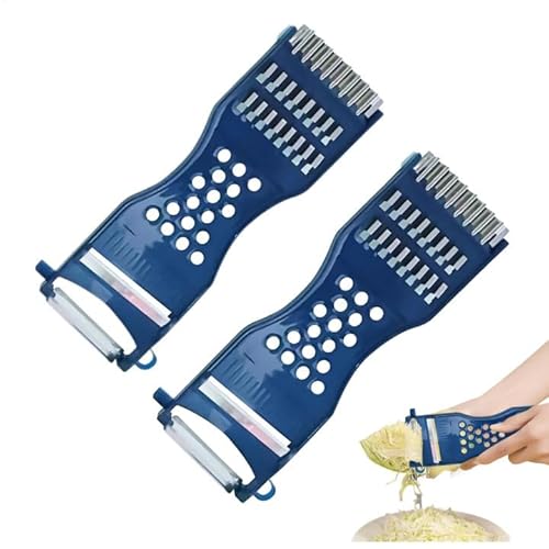 Gemüsefriseur 6-in-1 | 2Stk Gemüseschneider für Gemüses Obsts | Multifunktions Gemüses Friseur Sparschäler Julienneschneider | Ergonomisch Manuelle Kartoffelschneider Gemüsefrisör für Küchenhelfer Gemüsefriseur 6-in-1 | 2Stk Gemüseschneider für Gemüses Obsts | Multifunktions Gemüses Friseur Sparschäler Julienneschneider | Ergonomisch Manuelle Kartoffelschneider Gemüsefrisör für Küchenhelfer von Generisch