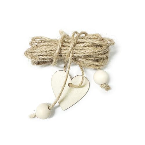 Generic Natürliches Juteseil, 3 m, Schnur für Basteln, Gartenarbeit, 12 Stück von Generisch