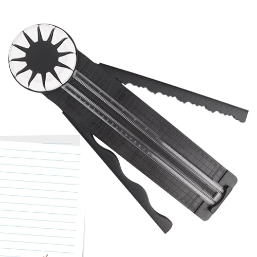 Generic Papierschneider | Rotary Edge Slicer | 12-in-1 Papierschneider, tragbarer Papierschneider, Scrapbooking-Werkzeug, Bastelpapierschneider, Geschenkpapierschneider, Fotopapierschneider, von Generisch