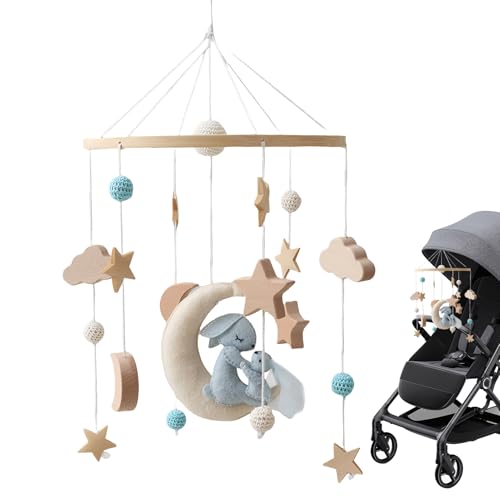 Generico Crib Mobile - Hangable Stroller Crib Toy,Rotatable Soothing Bed Bell, Nursery DécorAccessories for Boys Girls Baby Stroller Playpen Nursery Room New Parents Childcare Provider von Generisch