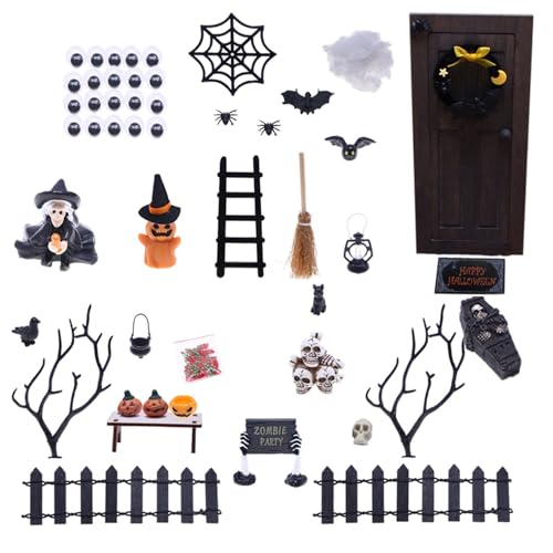 Generico Halloween-Miniaturen, Tischdekoration für Halloween – festliche Dekorationen für Schlafzimmer, Schreibtisch, Wohnzimmer, Bücherregale Generico Halloween-Miniaturen, Tischdekoration für Halloween – festliche Dekorationen für Schlafzimmer, Schreibtisch, Wohnzimmer, Bücherregale von Generisch