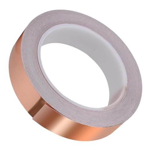 Generico Kupferfolienband Buntglas - Kupferklebeband - einseitiges leitfähiges Klebeband, Kupferband für Gitarrenschild, Handwerk, Schweißen, Reparatur el Generico Kupferfolienband Buntglas - Kupferklebeband - einseitiges leitfähiges Klebeband, Kupferband für Gitarrenschild, Handwerk, Schweißen, Reparatur el von Generisch