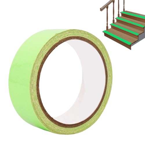 Generico Leuchtendes Band im Dunkeln, fluoreszierendes PVC-Klebeband für sichere Schritte, helles Material für die Nacht, langlebig für Hausmarkierungen und Halloween-Dekorationen Generico Leuchtendes Band im Dunkeln, fluoreszierendes PVC-Klebeband für sichere Schritte, helles Material für die Nacht, langlebig für Hausmarkierungen und Halloween-Dekorationen von Generisch