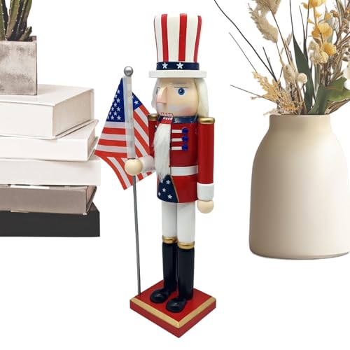 Generico Patriotische Statue - Festliche Dekoration Holzfigur | Sammlerskulptur, Mehrzweck-Heimdekoration für Kinderzimmer und Ausstellung Generico Patriotische Statue - Festliche Dekoration Holzfigur | Sammlerskulptur, Mehrzweck-Heimdekoration für Kinderzimmer und Ausstellung von Generisch