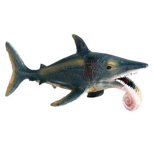 Generico Shark Model, Animal Models, Realistic Texture Sturdy Pvc Compact Size Hand Painted Creative Learning Playtime Fun, Educational Toy for Kids, 7.48x2.95x2.76inches von Generisch
