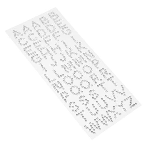 Generisch 1 Blatt Selbstklebende Glitzer Buchstaben Aufkleber Strass Alphabet Sticker für Abschlusskappen Scrapbooking und Diy Karten Funkelnde Dekoration für Kreative Projekte von Generisch