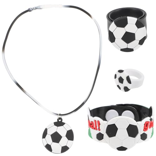 Generisch 1 Satz Fußball-party- Kind Sportlich Für Jungs Halskette Einhandzwinge Diy Slap-armband Ring Kreativer Ring Kreatives Slap-armband Neuheit Ring Pvc Generisch 1 Satz Fußball-party- Kind Sportlich Für Jungs Halskette Einhandzwinge Diy Slap-armband Ring Kreativer Ring Kreatives Slap-armband Neuheit Ring Pvc von Generisch