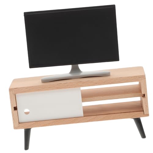 Generisch 1 Satz Mini-TV puppenstubenmöbel Dollhouse Furniture Fernseher Spielzeughaus Zubehör Puppenhausmöbel Miniatur-Landschaftsmöbel Kommode TV-Modell- Möbelmodell Holz Generisch 1 Satz Mini-TV puppenstubenmöbel Dollhouse Furniture Fernseher Spielzeughaus Zubehör Puppenhausmöbel Miniatur-Landschaftsmöbel Kommode TV-Modell- Möbelmodell Holz von Generisch