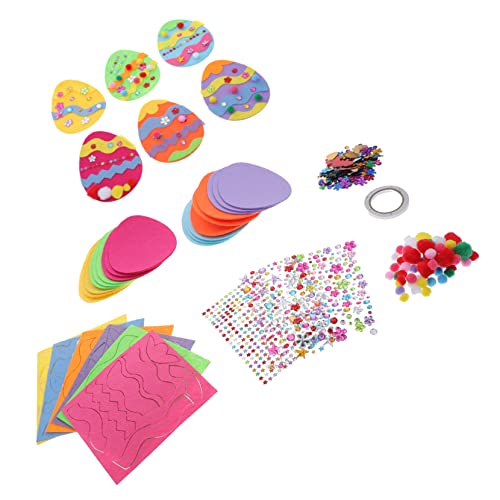 Generisch 1 Satz Osterei-bastelset Gastgeschenke Für Ostern Ostervorräte Ostern Bastelset Ostern DIY Bastelset Partyzubehör Festival-Party-zubehör DIY Osterdeko-Set Stoff von Generisch