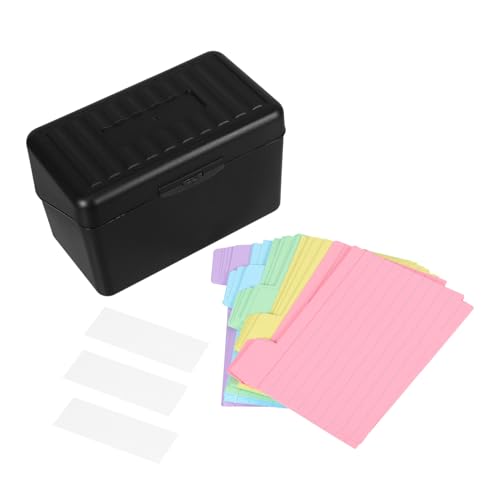 Generisch 1 Set Karteikarten Notizbox Karteikarten Fotoboxen Aufbewahrung Karteikarten Organizer Visitenkarten Organizer Visitenkartenständer Dekorative Buchregister von Generisch