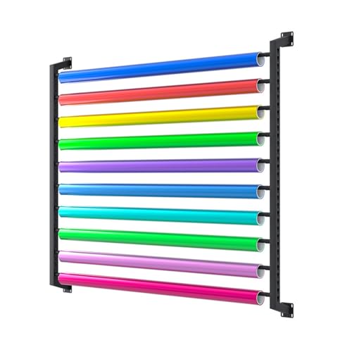 Generisch 10/20 Rollen Metall-Vinylhalter fürs Auto, Mehrzweck-Wandhalterung mit Verstellbarer Aufhängestange, Präsentationsständer für Autofensterfolie, Tapete, Wickelrolle, Stoffspule zum Basteln – Generisch 10/20 Rollen Metall-Vinylhalter fürs Auto, Mehrzweck-Wandhalterung mit Verstellbarer Aufhängestange, Präsentationsständer für Autofensterfolie, Tapete, Wickelrolle, Stoffspule zum Basteln – von Generisch