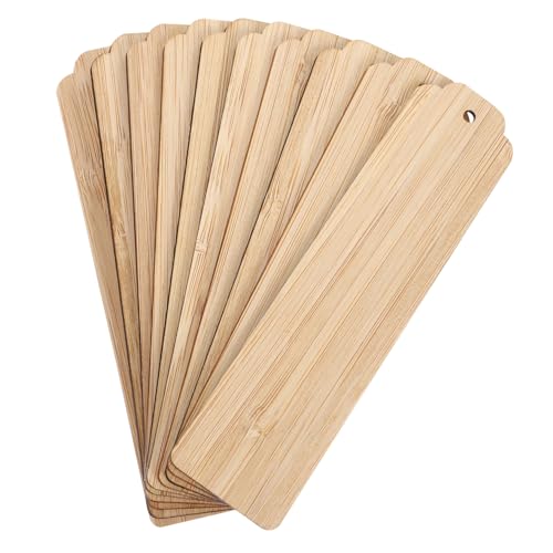 Generisch 10 Stück Holz Lesezeichen Blanko Diy Holz Tags für Kreative Bastelprojekte mit Aufhängeloch und Abgerundeten Kanten für Sicheres Basteln Generisch 10 Stück Holz Lesezeichen Blanko Diy Holz Tags für Kreative Bastelprojekte mit Aufhängeloch und Abgerundeten Kanten für Sicheres Basteln von Generisch