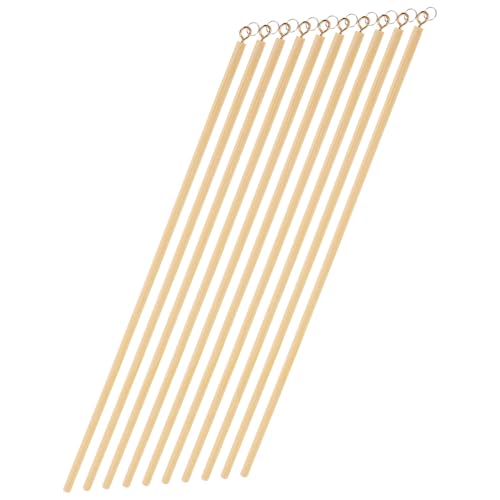 Generisch 10 Stück Holz Schattenpuppen Steuerstäbe für Armkontrolle Robuste Holzstäbe für DIY Fans und Schattenpuppenspieler für Kreative Projekte und Anfänger Lange Steuerstangen von Generisch