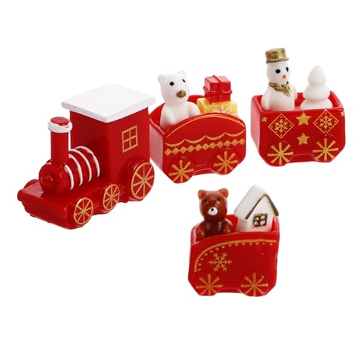 Generisch 10 Stück Mini-Weihnachtsbaum-Zug-Dekorationen, Klassische Harz-Zug-Dekoration Für Tischdekoration, Festival-Party-Dekoration Generisch 10 Stück Mini-Weihnachtsbaum-Zug-Dekorationen, Klassische Harz-Zug-Dekoration Für Tischdekoration, Festival-Party-Dekoration von Generisch
