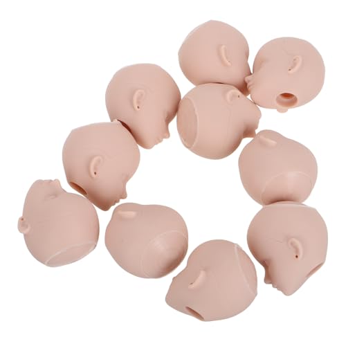Generisch 10 Stück Puppenköpfe Aus Kunststoff Zum Üben Von Make-up, Puppenköpfe Zum Bemalen Von Puppenkörperteilen, Zum Basteln Von Puppen, Zum Herstellen Von Make-up-Praxis Mit Augenhöhle Generisch 10 Stück Puppenköpfe Aus Kunststoff Zum Üben Von Make-up, Puppenköpfe Zum Bemalen Von Puppenkörperteilen, Zum Basteln Von Puppen, Zum Herstellen Von Make-up-Praxis Mit Augenhöhle von Generisch