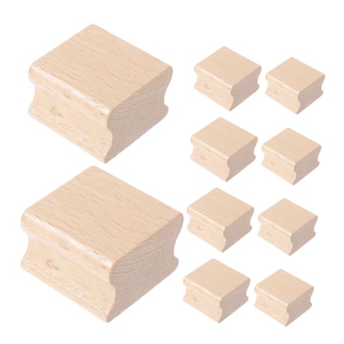 Generisch 10 Stück Unlackierte Holzstempel für Diy Bastelarbeiten und Scrapbooking Robustes Material mit Schützender Beschichtung für Kreative Projekte und Dokumentenversiegelung Generisch 10 Stück Unlackierte Holzstempel für Diy Bastelarbeiten und Scrapbooking Robustes Material mit Schützender Beschichtung für Kreative Projekte und Dokumentenversiegelung von Generisch