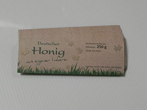Generisch 100 Etiketten Natur f.250g Honigglas beige, Honig abfüllen,Imker,Imkerei Honigglasetiketten Honigetiketten Imkerbedarf Imkereibedarf Silkes Generisch 100 Etiketten Natur f.250g Honigglas beige, Honig abfüllen,Imker,Imkerei Honigglasetiketten Honigetiketten Imkerbedarf Imkereibedarf Silkes von Generisch