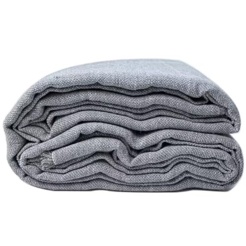 Generisch 100% Polyester-Tufting-Stoff, Primär-Tufting-Stoff mit weiß markierten Linien, Mönchstuch für Tufting-Pistole, Punch Needle, Handarbeitsstoff, Grau, 39 x 79 Zoll von Generisch