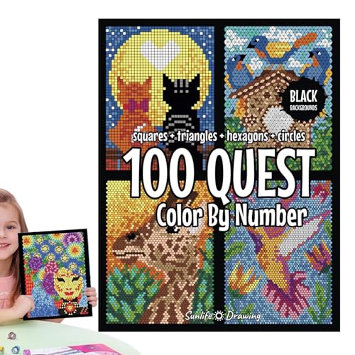 Generisch 100 Quests Malbuch Nach Zahlen | Malen Nach Zahlen Buch | Aktivitätsbuch Zum Ausmalen Und Erforschen | Wasser Malbuch | Lustige Zeichenspielzeug Malvorlagen Für Erwachsene Und Kinder Generisch 100 Quests Malbuch Nach Zahlen | Malen Nach Zahlen Buch | Aktivitätsbuch Zum Ausmalen Und Erforschen | Wasser Malbuch | Lustige Zeichenspielzeug Malvorlagen Für Erwachsene Und Kinder von Generisch