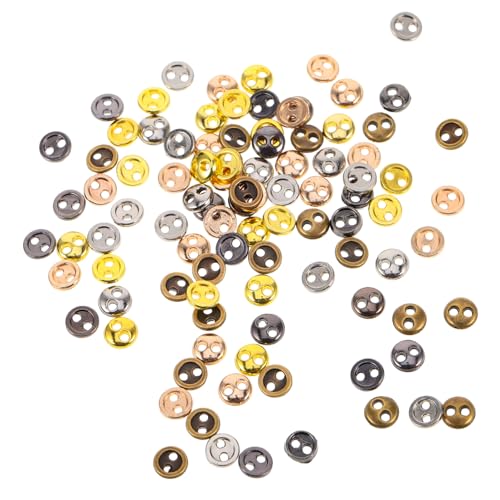 Generisch 100 Stück Mini-metallknöpfe, Runde Knöpfe, Kleine Mini-knöpfe, Kleine 2-Loch-knöpfe Für Puppen-kleidertasche, DIY, Handgefertigtes Handwerk Generisch 100 Stück Mini-metallknöpfe, Runde Knöpfe, Kleine Mini-knöpfe, Kleine 2-Loch-knöpfe Für Puppen-kleidertasche, DIY, Handgefertigtes Handwerk von Generisch