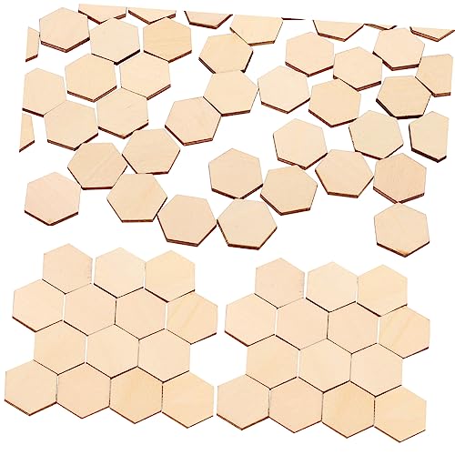 Generisch 100Stück Buchenholz Sechseckige Ornamente DIY Holzformen für Handwerksprojekte Dekoration für Hochzeit und Weihnachten Hochwertiges Generisch 100Stück Buchenholz Sechseckige Ornamente DIY Holzformen für Handwerksprojekte Dekoration für Hochzeit und Weihnachten Hochwertiges von Generisch