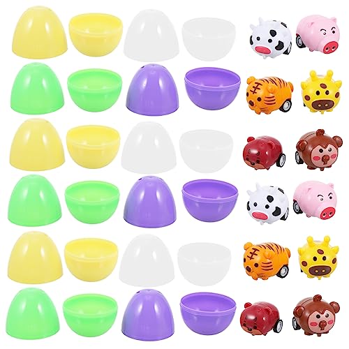 Generisch 12 Sets Tierwagen Eier Für Jungen Kinderspielzeug Kleinkindspielzeug Tierspielzeug Bauernhofspielzeug Squishy Mater Aus Autos Mini Eier Geschenkboxen In Eiform Bunter Generisch 12 Sets Tierwagen Eier Für Jungen Kinderspielzeug Kleinkindspielzeug Tierspielzeug Bauernhofspielzeug Squishy Mater Aus Autos Mini Eier Geschenkboxen In Eiform Bunter von Generisch