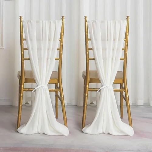 Generisch 12 stücke 30/50/70 * 300 cm Chiffon Stuhl Schärpen Für Hochzeit Fliege Band Knoten Stuhl Abdeckung Tisch Läufer Chiffon Vertikale Stuhl Drapieren von Generisch