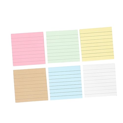 Generisch 12Stücke Teiliges Bunter Haftnotizen Kreative To Do Listen Notizblöcke Selbstklebende Memo Pads für Büro und Schule Farben von Generisch