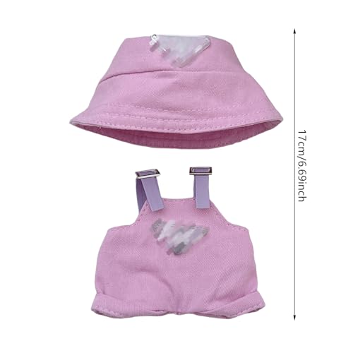 Generisch 17cm Puppen Kleidung 2 Stück DIY Outfit Set mit Schwarzem Hut und Latzhose für Puppen Passend für Sammler Kindergeschenke Generisch 17cm Puppen Kleidung 2 Stück DIY Outfit Set mit Schwarzem Hut und Latzhose für Puppen Passend für Sammler Kindergeschenke von Generisch