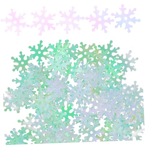 Generisch 2 Schneeflocken Anhänger Party Ornament Weihnachtsdekoration Schneeparty Konfetti Mini Schneeflocken Zum Basteln Weihnachts Konfetti Schnee Dekoration Schneeflocken von Generisch
