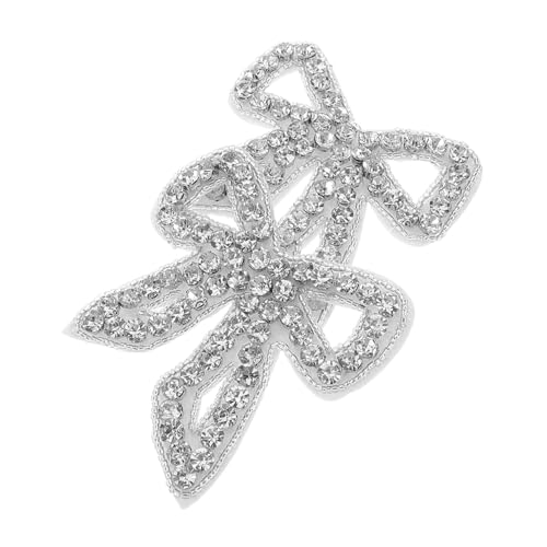 Generisch 2 Stück Schleifen-knoten-strass-aufnäher, Zum Aufnähen, Schleifen-aufnäher, Zum Aufbügeln, Glitzernde Kristall-schleifen-applikationen Für Taschen, Kleider, Kleidung, Schuhe, Hüte Generisch 2 Stück Schleifen-knoten-strass-aufnäher, Zum Aufnähen, Schleifen-aufnäher, Zum Aufbügeln, Glitzernde Kristall-schleifen-applikationen Für Taschen, Kleider, Kleidung, Schuhe, Hüte von Generisch