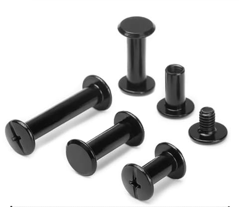 Generisch 20 Stück Metallbindung Chicago Schrauben Nägel Lange Nieten Nieten Leder Handwerk Hardware Zubehör(12mm) von Generisch