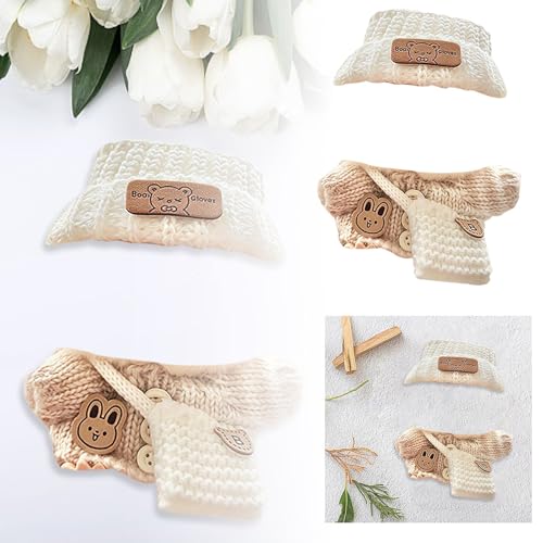 Generisch 2025 17 cm Anhängerkleidung, modisches und trendiges Mart-Puppenkleidungszubehör (Kleidung für Puppe Nicht im Lieferumfang enthalten) (Beige, 5cm) von Generisch