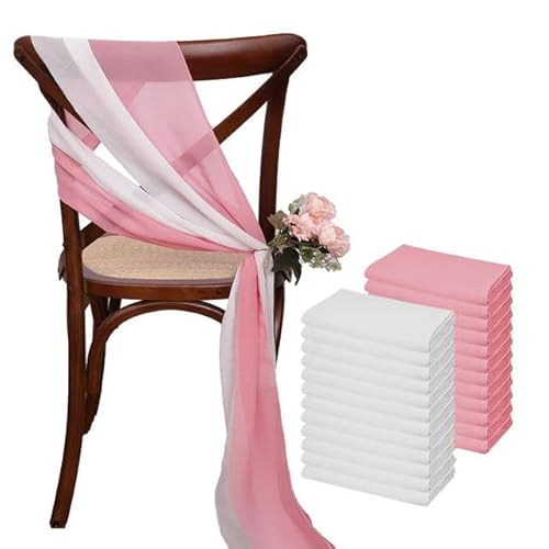 Generisch 24 Stück 30 * 275 cm Rosa 12er Set Chiffon-Stuhlschärpen für Hochzeitsstuhlhussen Band Hochzeitsfeier Chiffon Vertikale Stuhlvorhänge Generisch 24 Stück 30 * 275 cm Rosa 12er Set Chiffon-Stuhlschärpen für Hochzeitsstuhlhussen Band Hochzeitsfeier Chiffon Vertikale Stuhlvorhänge von Generisch