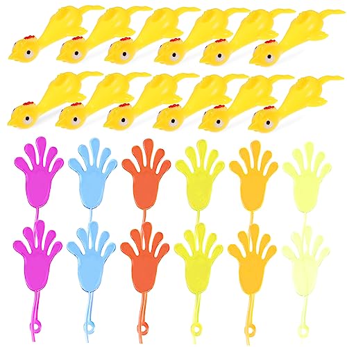 Generisch 24Stücke Teiliges Set mit Klebrigen Händen und Schleuderhühnern Dehnbares für Kindergeburtstage für Partys und Lustige Streiche Sicheres Silikonmaterial und Spaßig Generisch 24Stücke Teiliges Set mit Klebrigen Händen und Schleuderhühnern Dehnbares für Kindergeburtstage für Partys und Lustige Streiche Sicheres Silikonmaterial und Spaßig von Generisch