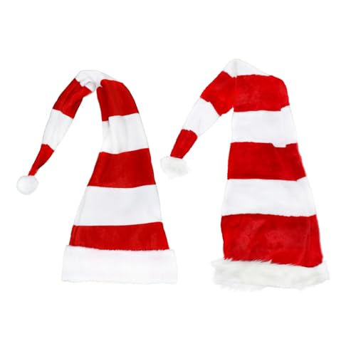 Generisch 2St Weihnachtsmütze Partyhut für das neue Jahr Kinderhüte Weihnachts-Clown-Hut Kostüm weihnachten kleidung weihnachtsbekleidung Hut- Weihnachts-Cosplay-Hut Schmiedeeisen rot von Generisch