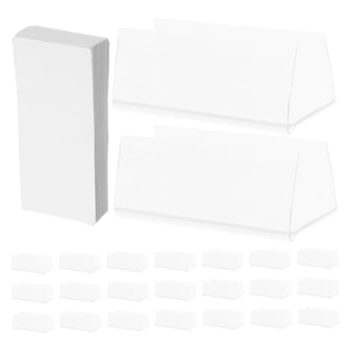 Generisch 30 Stück Etikettenhalter Tags Für Die Kennzeichnung Regalanhänger Für Drahtregale Etiketten Für Drahtregale Preisetikettenclips Schilderclips Zur Anzeige Papier Transparent von Generisch