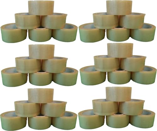 Generisch 36 Rollen PVC Paketklebeband 66m x 50mm Transparent, Industrie Qualität - Extra Stark - leise abrollend - Made in Austria - Packband Kleber auf Naturkautschukbasis. Generisch 36 Rollen PVC Paketklebeband 66m x 50mm Transparent, Industrie Qualität - Extra Stark - leise abrollend - Made in Austria - Packband Kleber auf Naturkautschukbasis. von Generisch