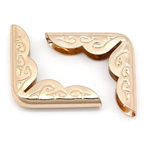 Generisch 4 Stück 30 x 21 x 5 mm Eckenschoner, Buchecken, Rosegold mit Ornamenten Generisch 4 Stück 30 x 21 x 5 mm Eckenschoner, Buchecken, Rosegold mit Ornamenten von Generisch