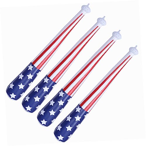 Generisch 4 Stück Aufblasbares für Festivals aufblasbarer baseballschläger aufblasbare baseballschläger usa flagge us flag aufblasbares Fledermausspielzeug Themenparty-Zubehör PVC Generisch 4 Stück Aufblasbares für Festivals aufblasbarer baseballschläger aufblasbare baseballschläger usa flagge us flag aufblasbares Fledermausspielzeug Themenparty-Zubehör PVC von Generisch