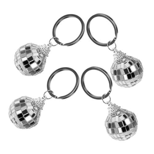 Generisch 4 Stück Disco-Schlüsselanhänger geldbörse auto schlüsselanhänger Mini-Disco-Kugel-Schlüsselanhänger Fliesen Discokugel-Schlüsselanhänger als Ornament hängender Schlüsselanhänger Generisch 4 Stück Disco-Schlüsselanhänger geldbörse auto schlüsselanhänger Mini-Disco-Kugel-Schlüsselanhänger Fliesen Discokugel-Schlüsselanhänger als Ornament hängender Schlüsselanhänger von Generisch
