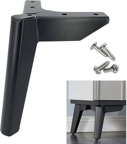 Generisch 4 Stück Möbelbeine, Schrankmetallfüße mit Schrauben, universelle Sofabeine, DIY-Möbelersatzfüße(8cm) von Generisch
